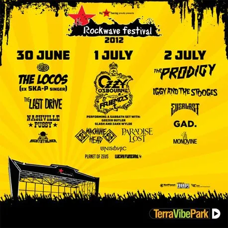 Rockwave Festival 2012 - lineup