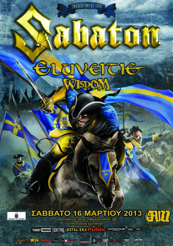 sabaton eluveitie wisdom poster ath