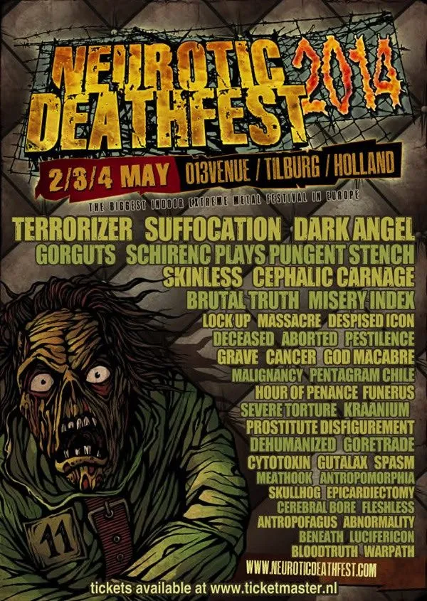 neurotic deathfest 2014 final poster