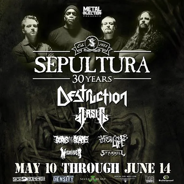 sepultura 30 years tour