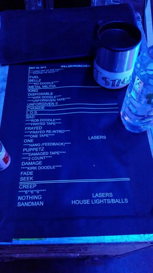 metallica-set-list