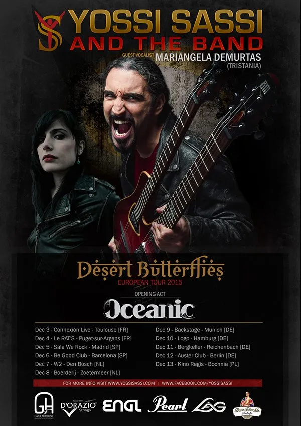 Yossi Sassi Desert Butterflies 2015 tour