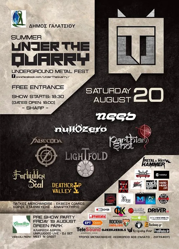 under the quarry fest poster 2016